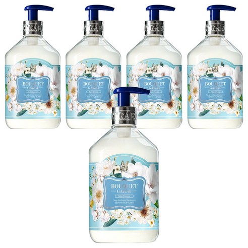 부케가르니 딥 퍼퓸 트리트먼트 베이비파우더, 500ml, 5개
