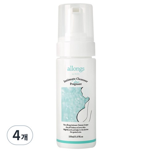 알롱 인티메이트 클린저 임신부용 청결제, 150ml, 4개