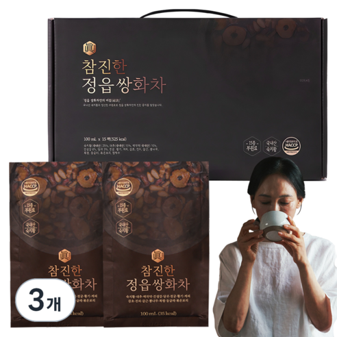 유기농마루 참 진한 정읍 쌍화차, 100ml, 15개입, 3개