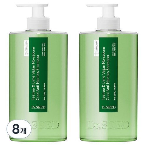 닥터시드 티트리 앤 라임 비건 지성케어 쿨 탈모 샴푸, 1000ml, 8개