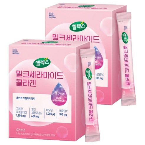 셀렉스 밀크세라마이드 콜라겐 28p, 81.2g, 2개