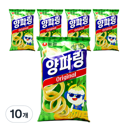 농심 양파링, 80g, 10개