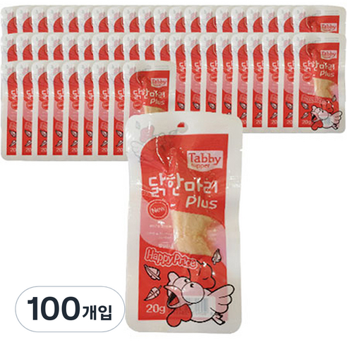 테비 닭한마리 플러스 반려동물 간식 닭 20g, 닭가슴살, 2개입