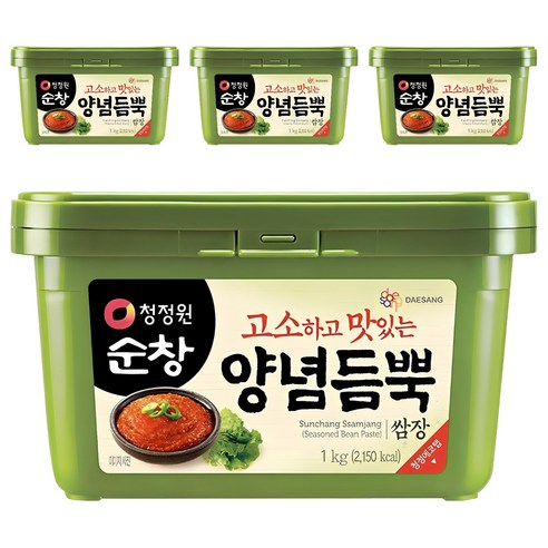 청정원 순창 양념듬뿍 쌈장, 1kg, 4개