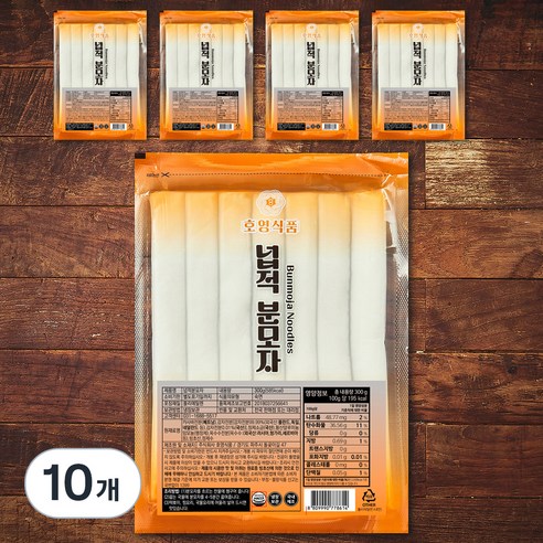 호영식품 넙적 분모자, 300g, 10개