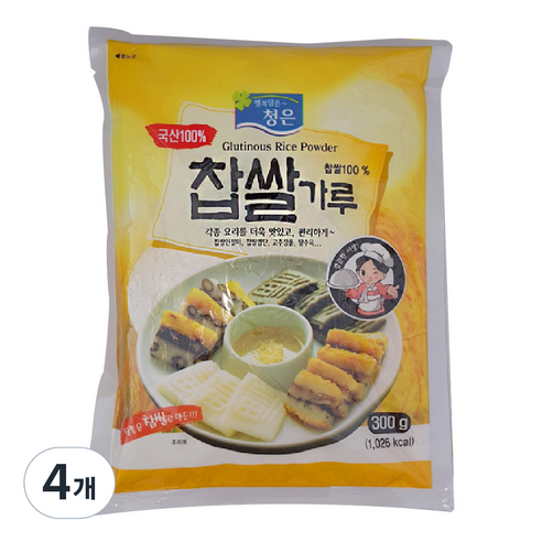 건식찹쌀가루 청은에프엔비 국산 찹쌀가루, 300g, 4개 Best Top5