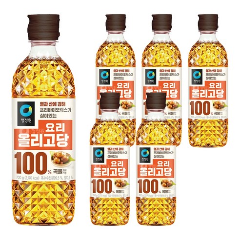 청정원 요리 올리고당, 700g, 6개