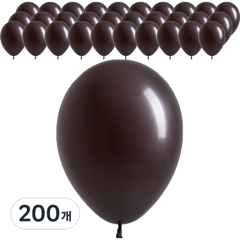 셈퍼텍스 스탠다드 풍선 30cm, 초콜렛, 200개