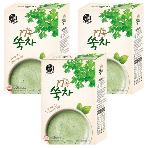 우리차 17곡쑥차, 17g, 50개입, 3개