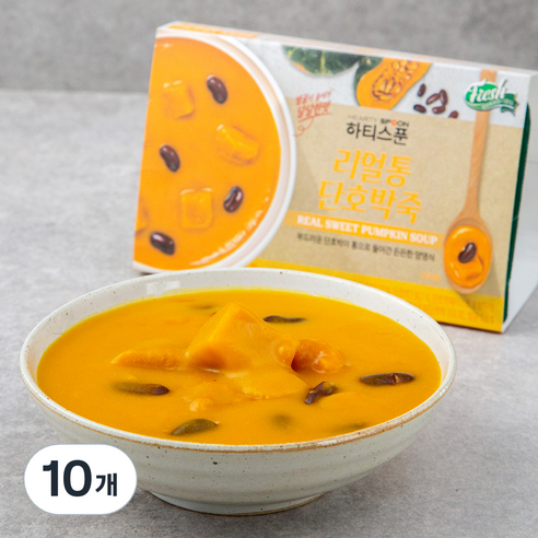 하티스푼 리얼 통 단호박죽, 300g, 10개
