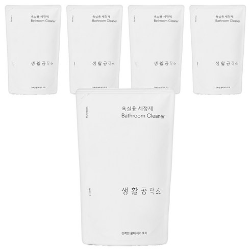 생활공작소 욕실용세정제 리필, 700ml, 5개