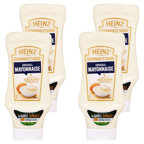 하인즈 굿 마요네즈, 500ml, 4개