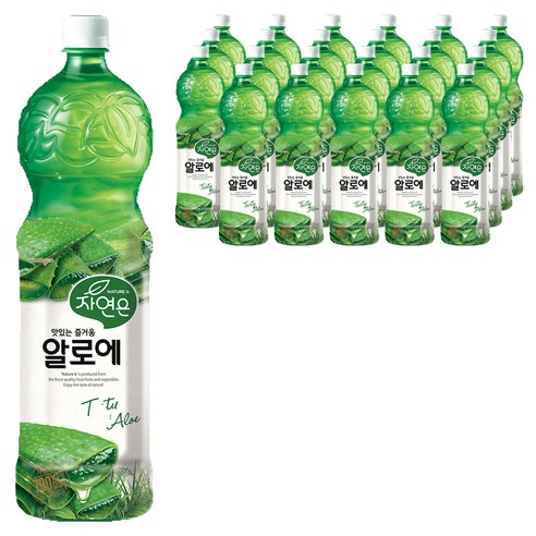 자연은 알로에 주스, 1.5L, 24개입