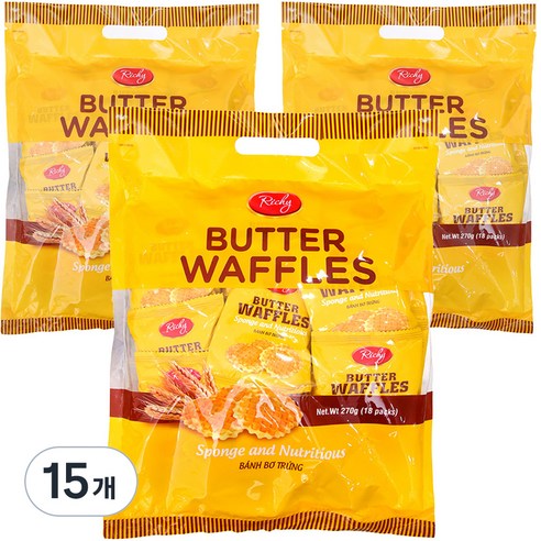 리치 에그버터 와플 18p, 270g, 15개