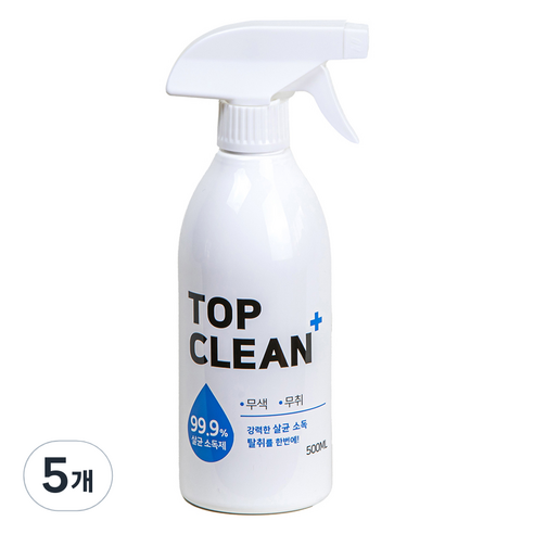 탑크린플러스 살균 소독제, 500ml, 5개