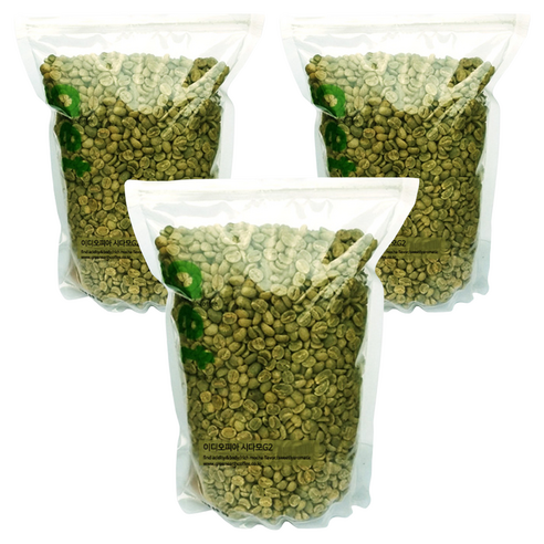 그린어쓰 이디오피아 시다모G2, 500g, 3개