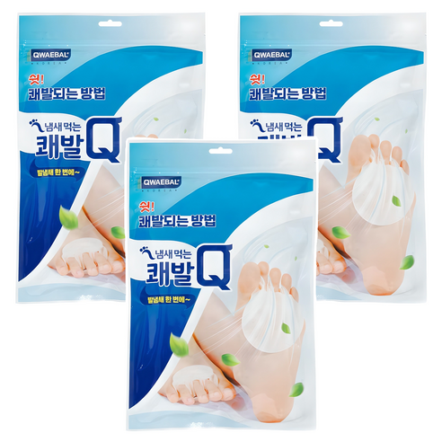 쾌발 냄새 먹는 쾌발Q 패드 60p, 3개, 60매입