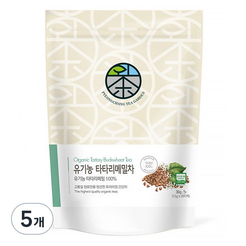 평창다원 유기농 타타리메밀차 삼각티백, 1.5g, 20개입, 5개