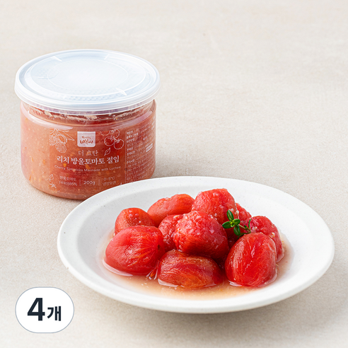 바른씨 더 효탄 리치 방울토마토 절임, 200g, 4개