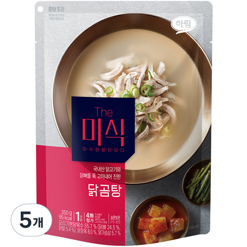 The미식 닭곰탕, 350g, 5개
