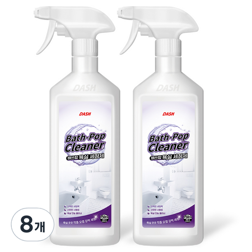 대쉬 배쓰팝 욕실청소세제, 750ml, 8개