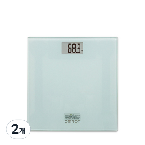 오므론 디지털 체중계, HN-289, 혼합색상, 2개