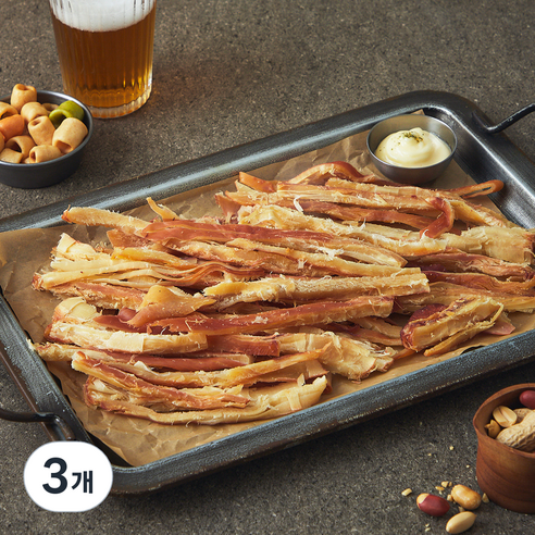 바베큐 조미 오징어, 3개, 270g