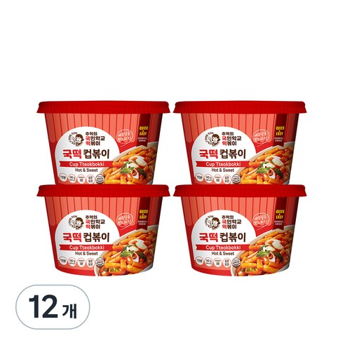 국떡 컵볶이, 140g, 12개