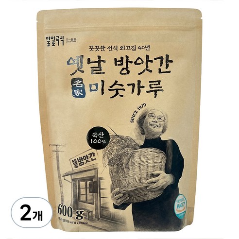 태광선식 옛날 방앗간 미숫가루, 2개, 600g