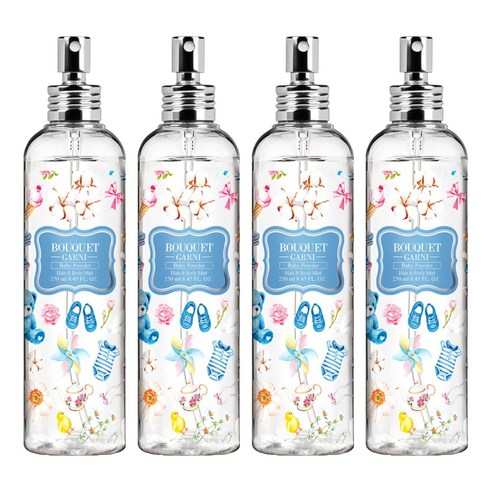 부케가르니 헤어 앤 바디미스트 베이비파우더, 250ml, 4개