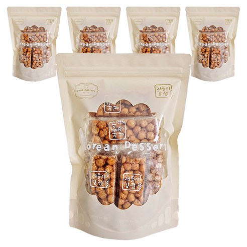 쿠킹스토리 러블리강정 플레인 오란다 10p 랜덤발송, 200g, 5개