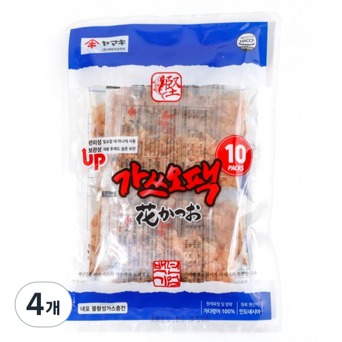 야마끼 소포장 하나 가쓰오팩, 10g, 4개