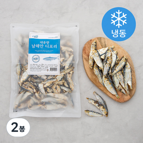 청해명가 대용량 남해안 디포리 (냉동), 700g, 2봉
