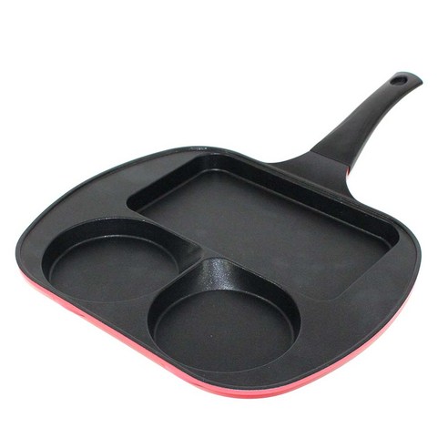 키친아트 에그 3구 멀티프라이팬, 31cm, 1개