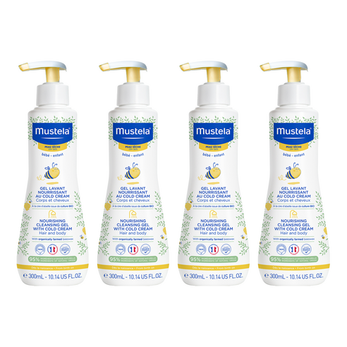 무스텔라 너리싱 클렌징 젤 위드 콜드 크림, 300ml, 4개