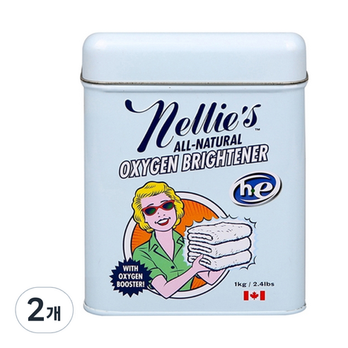 넬리 소다 산소 표백제 블루, 2개, 1kg