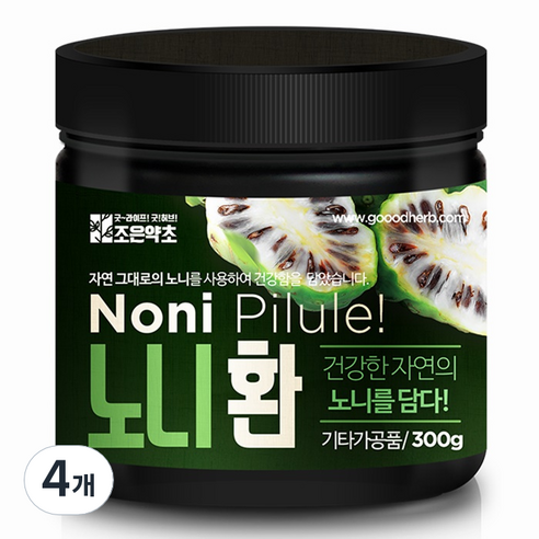 조은약초 프리미엄 노니환, 4개, 300g