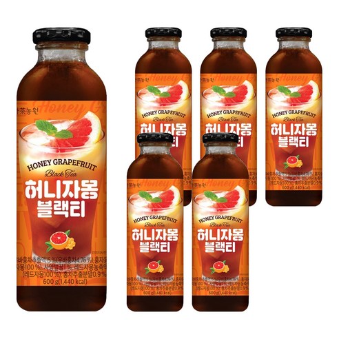 다농원 허니자몽 블랙티, 600g, 1개입, 6개