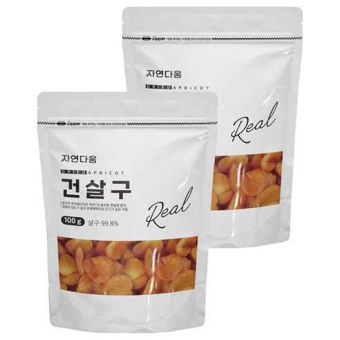 자연다움 건살구, 2개, 100g