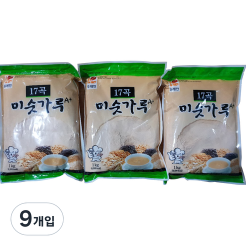뚜레반 17곡 미숫가루 A+, 1kg, 9개
