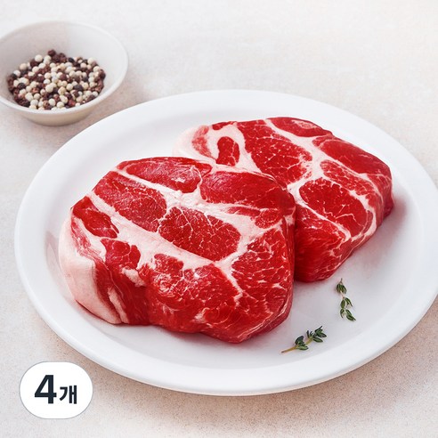 미국산 목살 수육보쌈용 (냉장), 4개, 600g