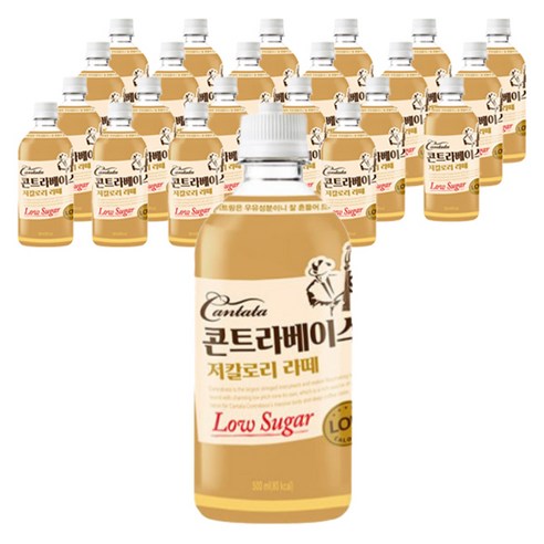 칸타타 콘트라베이스 저칼로리 라떼, 500ml, 24개 칸타타스위트