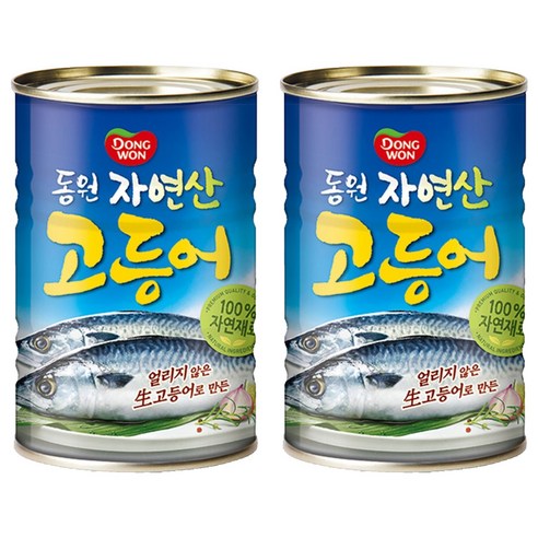 동원 고등어 원터치 통조림, 300g, 2개