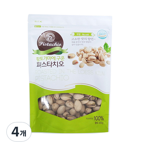 소니가 황토가마에 구운 피스타치오, 200g, 4개