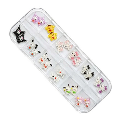 손끝에 피어나는 사랑스러움, 귀요미 네일파츠 세트 KN-P1049 리뷰 키티파츠