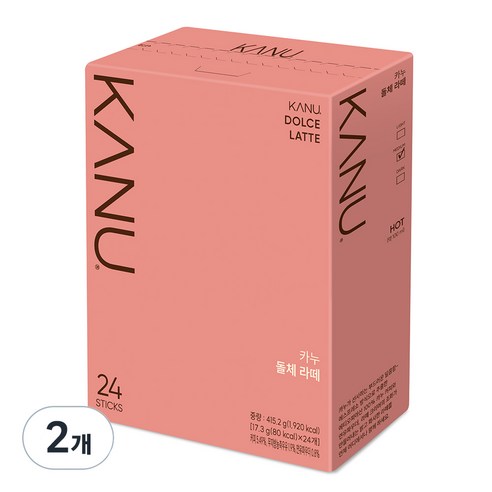 카누 돌체 라떼 커피믹스, 17.3g, 24개입, 2개