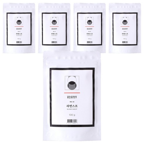 딜리셔스마켓 라면 스프, 100g, 5개