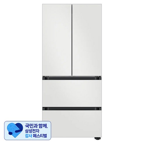 [삼성 감사 페스티벌] [색상선택형] 삼성전자 비스포크 420L 스탠드형 4도어 김치냉장고 AI 김치플러스 키친핏 방문설치, RQ42DB94J2AP