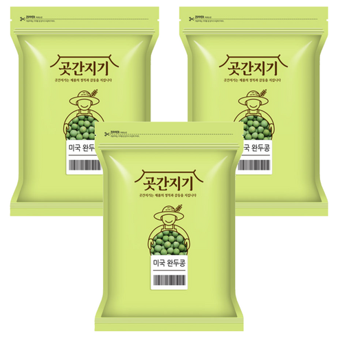 곳간지기 완두콩, 1kg, 3개