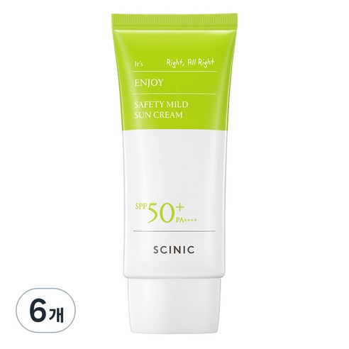 싸이닉 엔조이 세이프티 마일드 선크림, 50ml, 6개